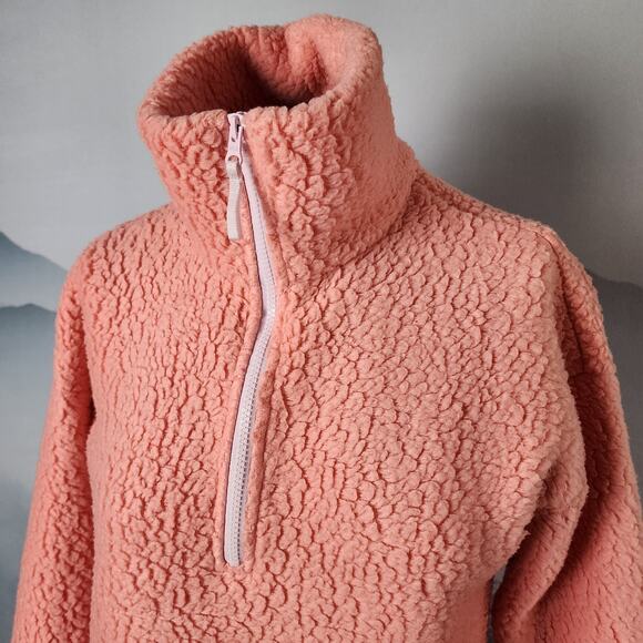 J.Crew Vintage Polartec Sherpa Fleece Half-Zip Pullover Jacket | Women's XXS - Picture 2 of 12
